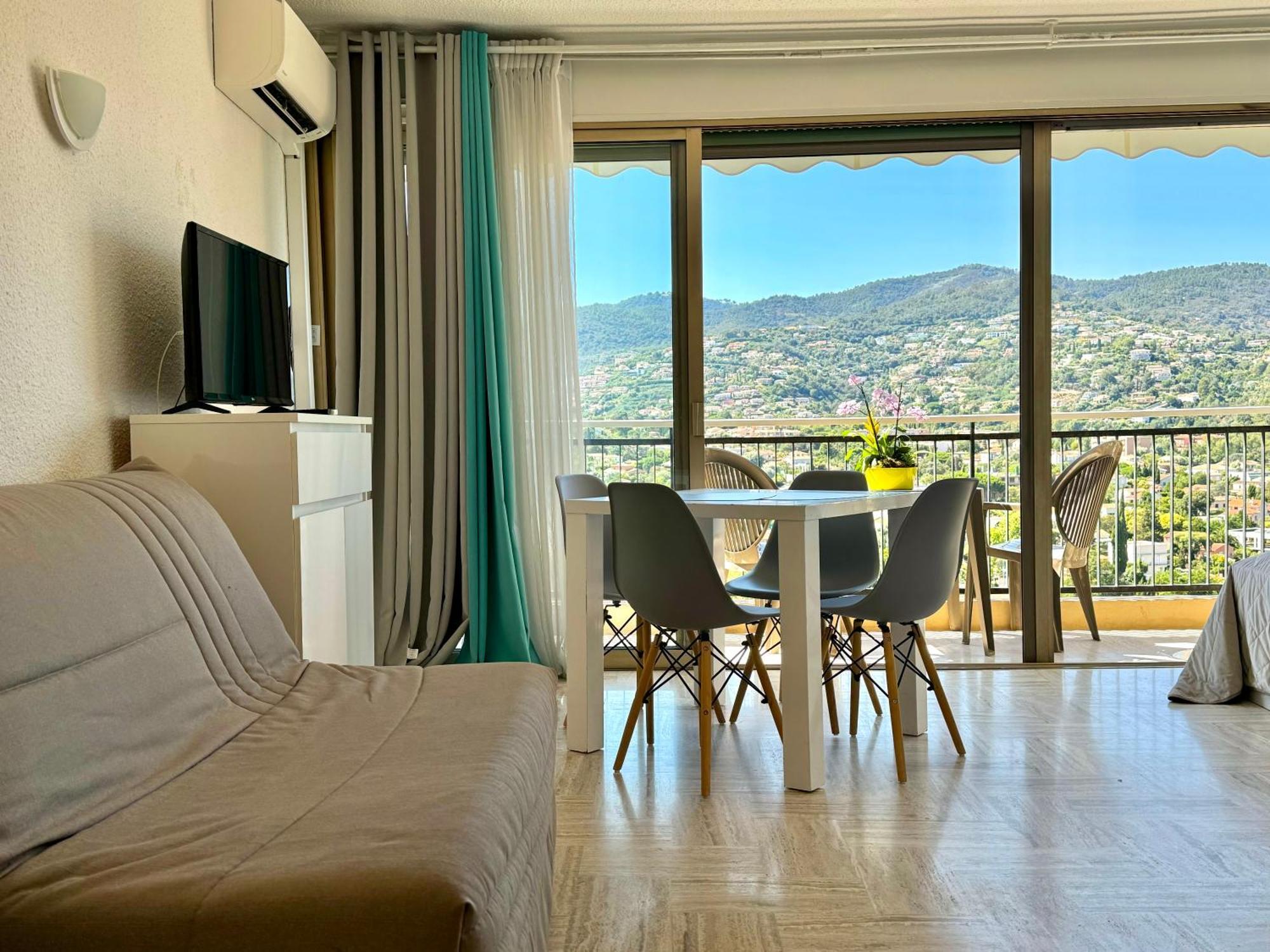 My Resid Appart Cannes Vue Marina Et Vue Montagne Мандельё-ла-Напуль Экстерьер фото
